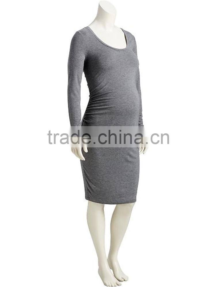 OEM cheap long sleeve bodycon maternity dress western maternity dresses