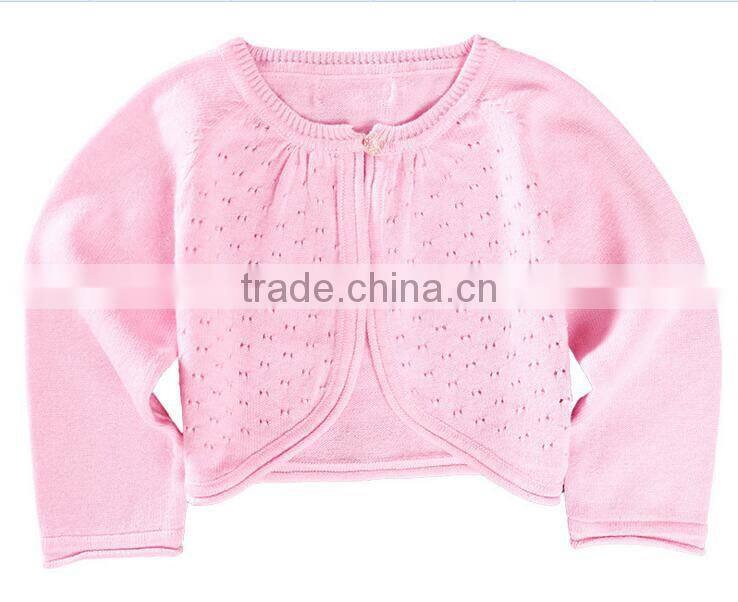 wholesale newborn baby girls pink bolero cardigan sweaters