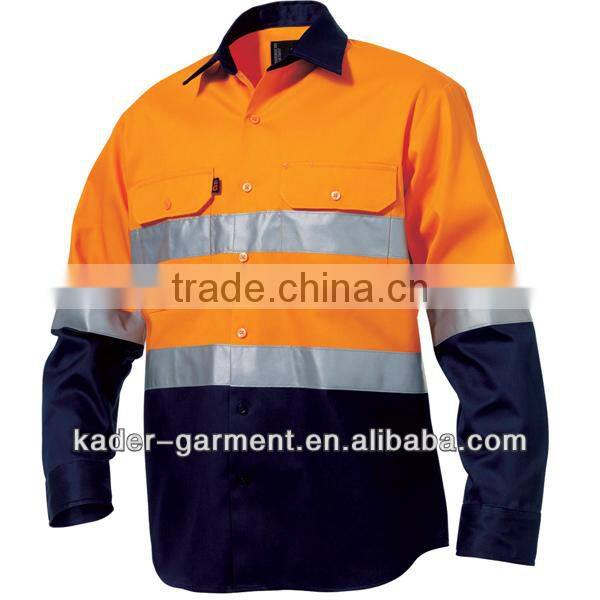 high visibility safety workwear reflective jacket