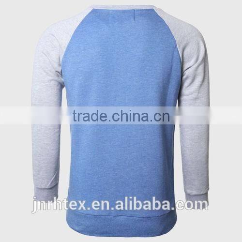 Spring Men Cotton Blend Letter Printed Raglan Sleeve Sweatshirts