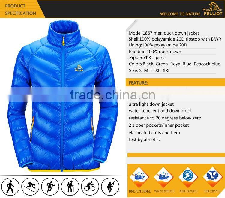 2017 Men Winter Outdoor Jacket White Duck Feather Dowm Jacket
