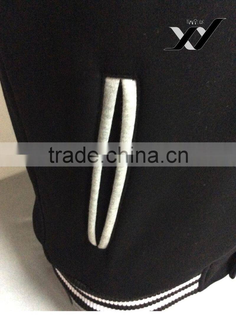 wholesale black and gray custom varsity jackets for men