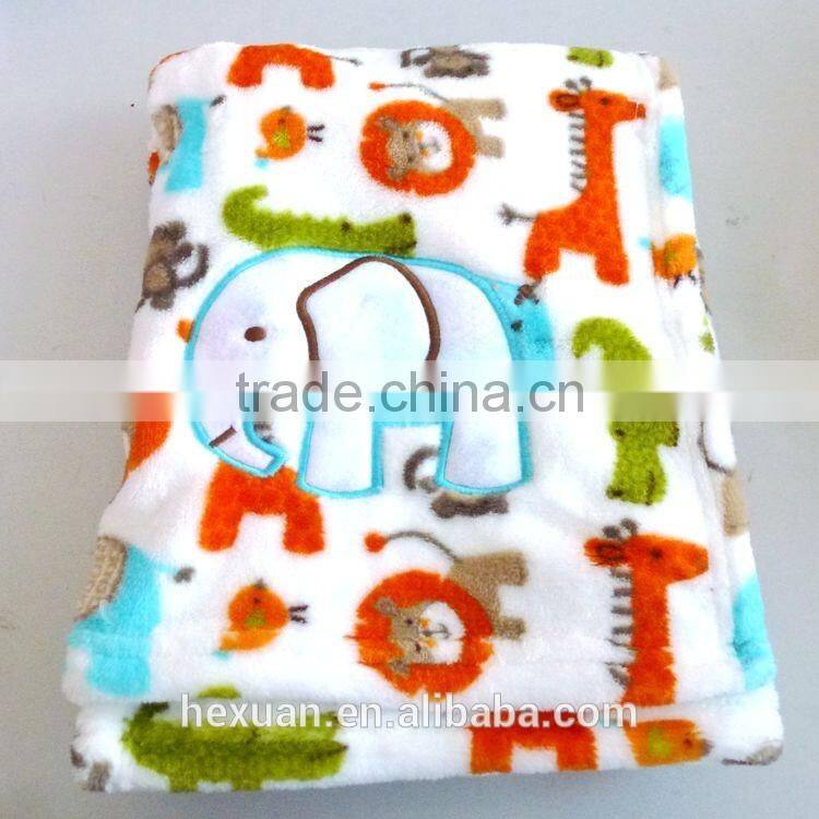cheap and good quality super thick coral fleece blanket / quilt Soft warm Cotton Fabric Baby