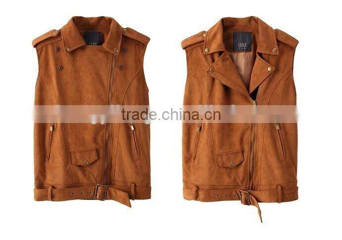 Custom fashion good quality and cheap vest for women from China supplier1617