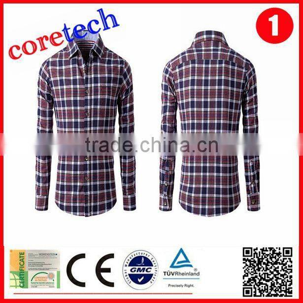 Wholesale cotton black and red check shirt factory