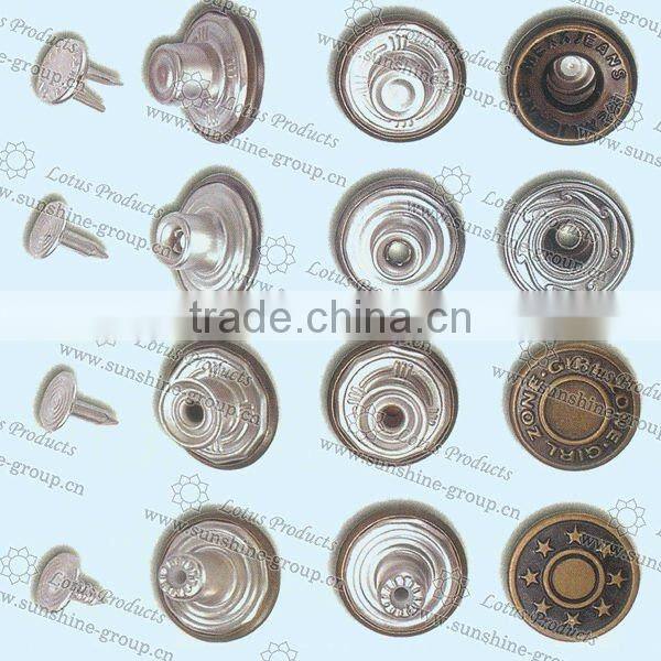 Fancy Metal Buttons for Jeans