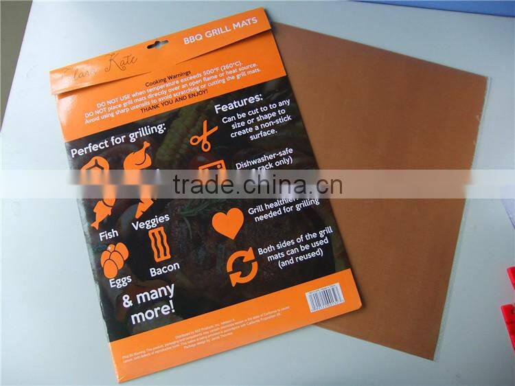 Non-stick Copper Grill Baking Mat BBQ grill mat fireproof charcoal Yoshi bbq grill mat