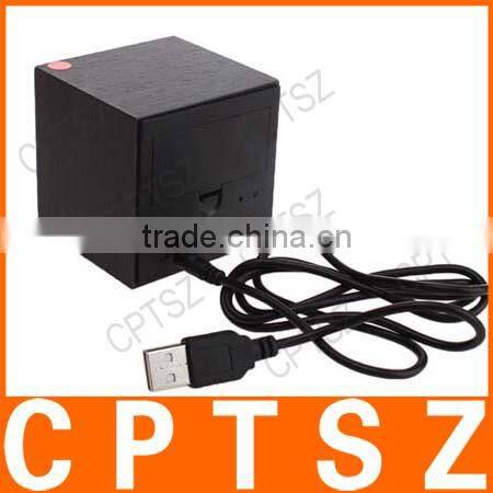 Sound Control Digital LED Wooden Clock