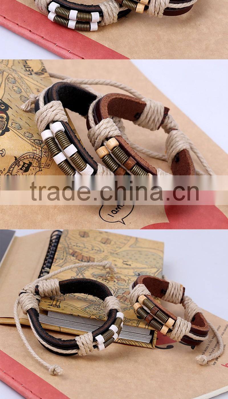 2016 Alibaba Mens Jewelry Magnetic Leather Bracelet