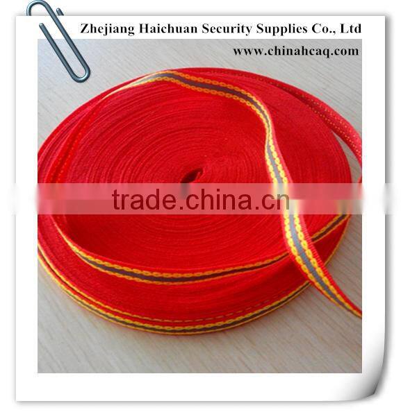 Reflective Jacquard Webbing Tape, Red Reflective Wave Webbing Belt
