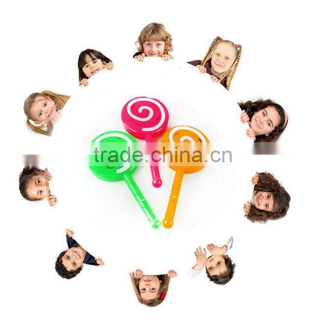 Hot sale LED lighting toys shining lollipop candy toy for kids baby rattle hand bells