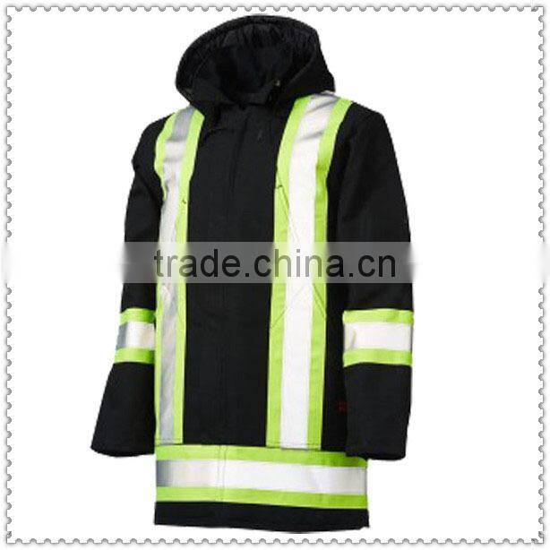 Reflective Clothing High-Visibility Lined Safety Parka Fire Suit