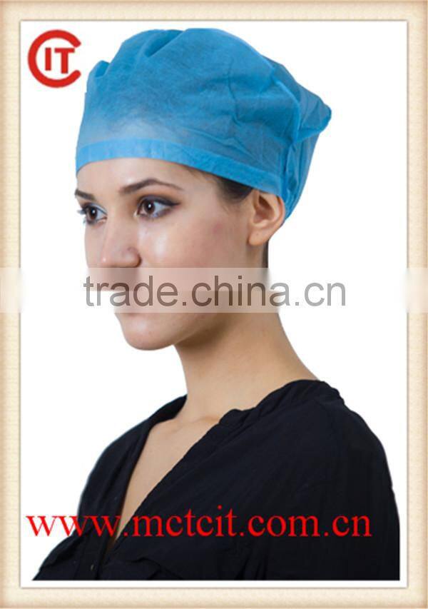 ISO&CE approved Nonwoven surgical caps,disposable surgeon caps,doctor caps