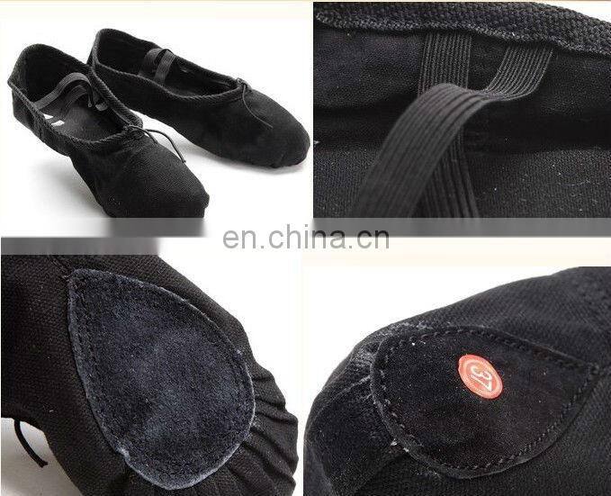 08B5B002 Ballet Split Slipper Dance Training Soft Canvas Ballet Shoe