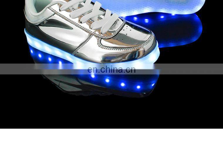 Melbourne shuffle ghost step dance Pink Micro PU leather luminous LED shoes sneakers men women footwear