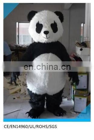 lovely panda mascot costume,fur plush panda kids mascot costume