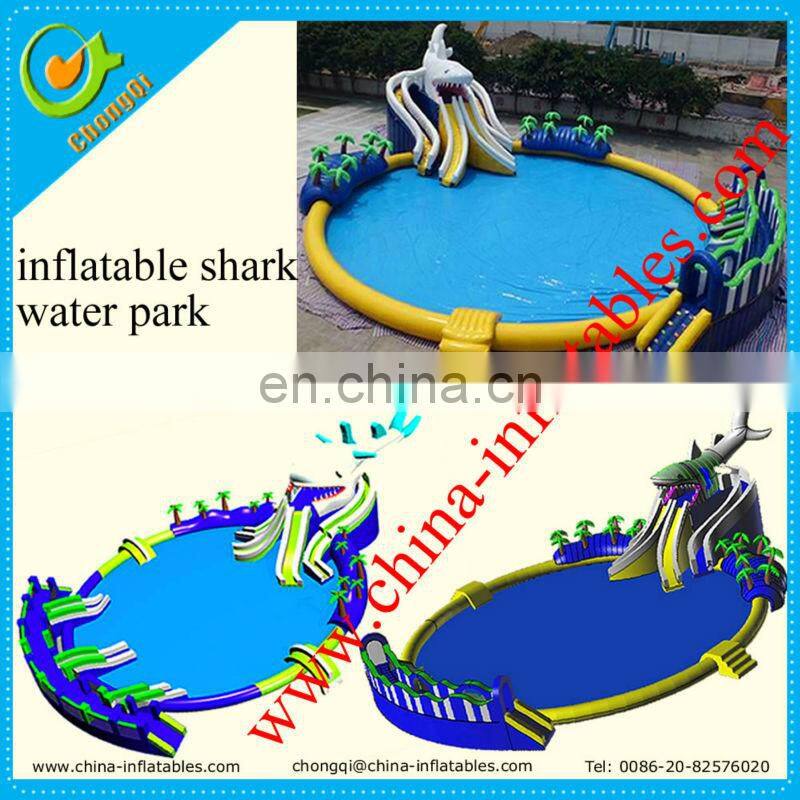 catoon cheap inflatable water park