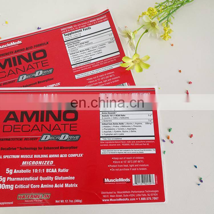 Cheap custom gloss lamination printing sticker labels colorful adhesive food label