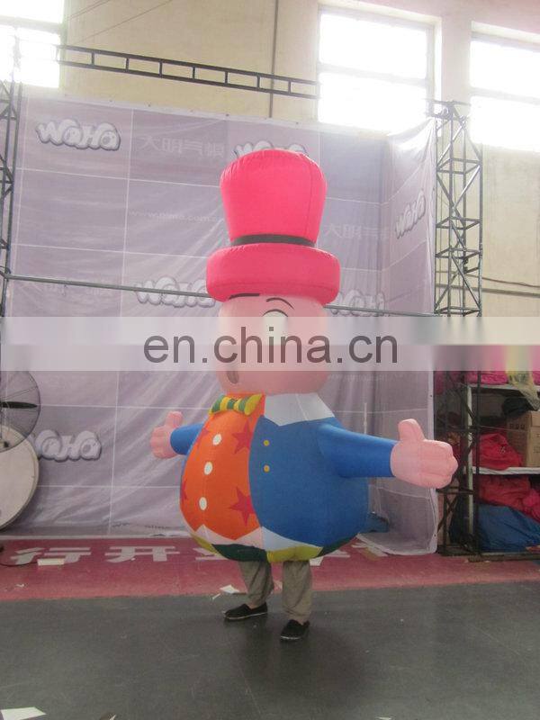 new design popular funny inflatable costume fan