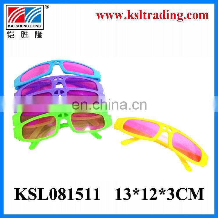 Promotional toy children plastic toy glasses(3pcs)