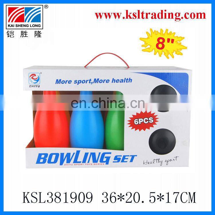 9"colour flashing toys plastic bowling ball