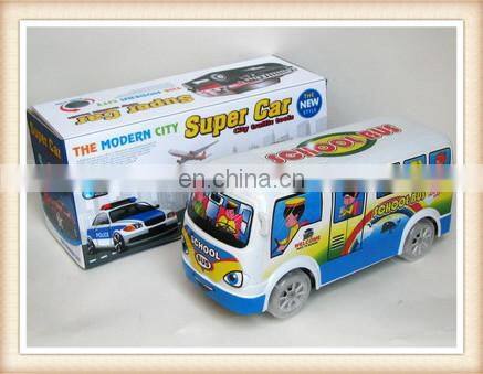 plastic electric musical bo yellow toy airport passenger bus
