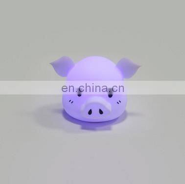 Silicone LED nightlight cute cartoon animal pig