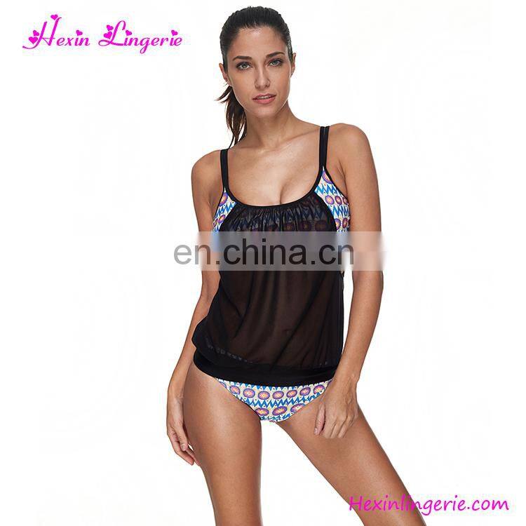 Wholesale No Moq Green Beach Open Beautiful Printed Woman Saxi Bikini