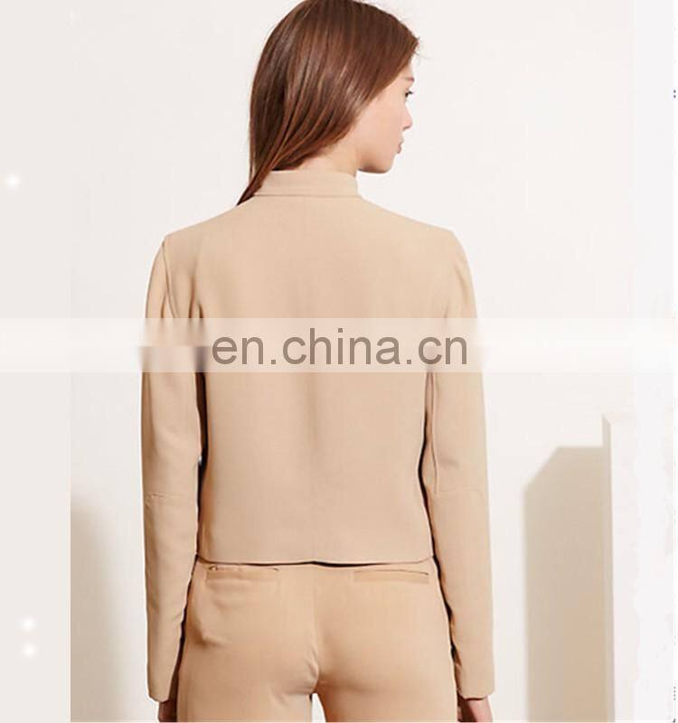 Fancy stretch crepe neutral classic moto jacket
