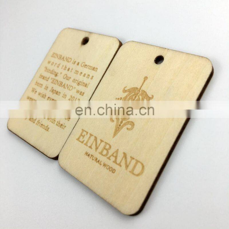 wood personalized hang tags clothing wooden tags