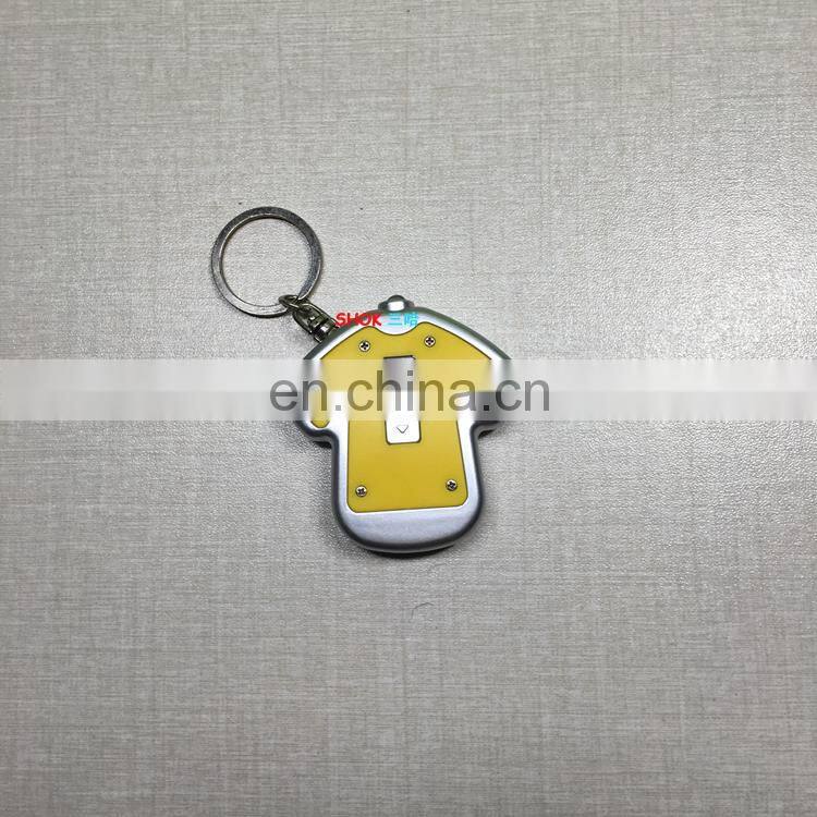 2017 NEW product LED fashion T-skirt shape Keychain