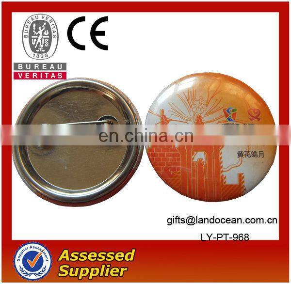 Promotional Security Pin Round Metal Button Badge