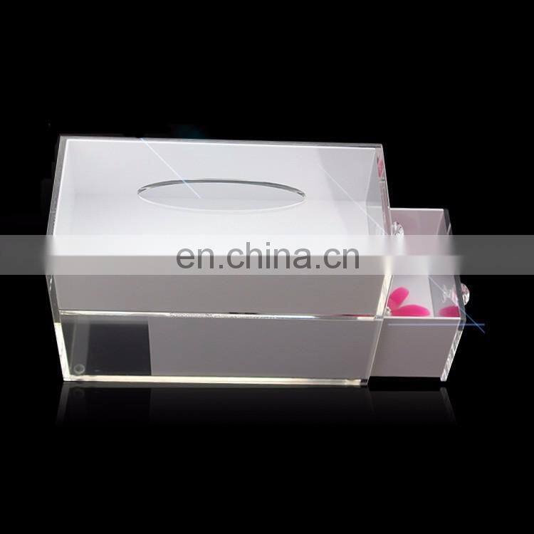 Multi-Functional Design Family / Car / Hotel Plastic Acrylic Tissue Box Hotel Facial Tissue Box
