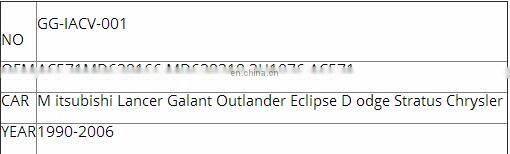 GOGO Idle Air Control Valve for Mitsubishi Eclipse Galant Lancer OEM MD628166 MD628318 2H1076 AC571