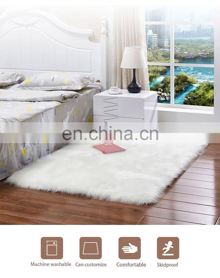 60x90cm faux fur rug for living room