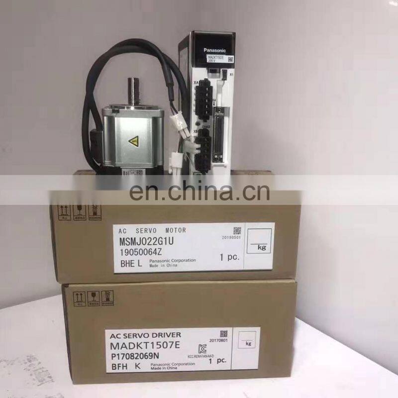 Original Panasonic Servo Motor Drive 200w MSMJ0222G1U+ MADKT1507E