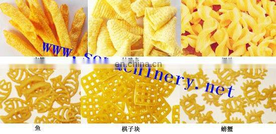 2018 hot sale Full automatic corn sanck making machine 3d 2d pellet snack food papad extruder