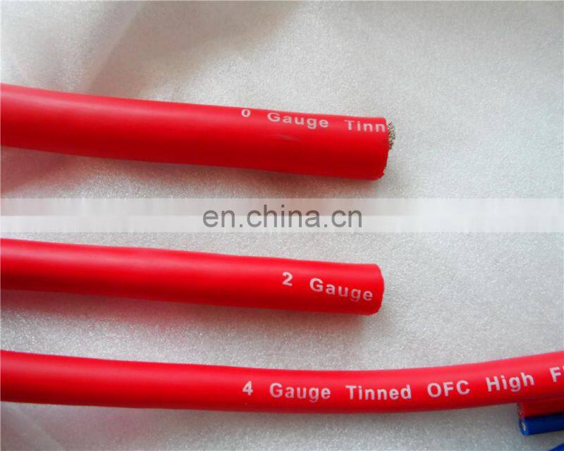 0GA 4GA 8GA CCA OFC Power Cable Wire high quality TRUE AWG
