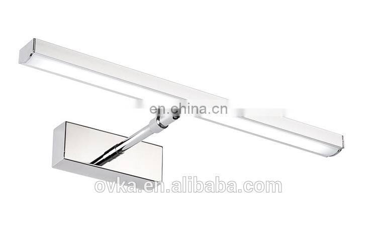 Simple modern stainless steel telescopic mirror light