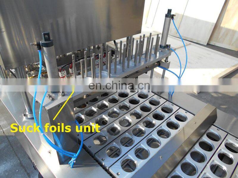 Automatic pneumatic tray croissant cooked food packaging machine
