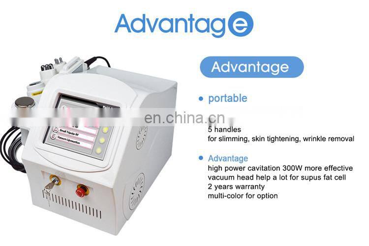 Cavitation RF weight loss machine body slimming 5 in 1 vacuum cavitation RF laser slimming machine