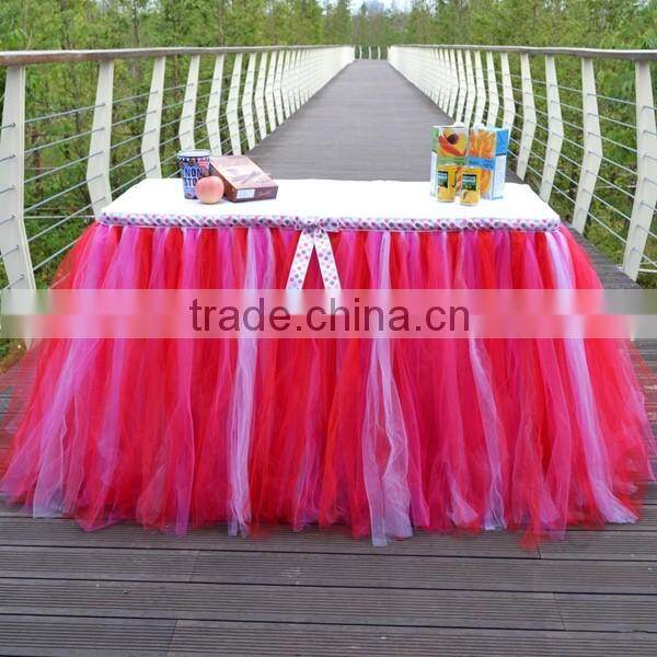 Handmade Tutu Tulle Table Skirt Cover Beautiful, Eye Catching and Unforgettable Party Centerpiece SD103