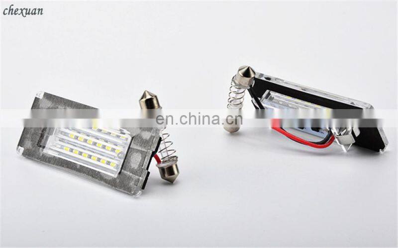 Carest 2Pcs 12V ABS18 Smd-3528 White 6000K Led License Plate Lights Car Plate Lamps For BMW MINI Cooper R56 R57 R58 R59