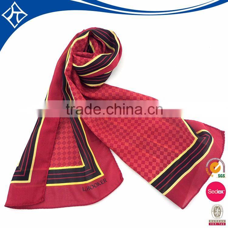 fashion french silk 100% polyester square blanket scarf design