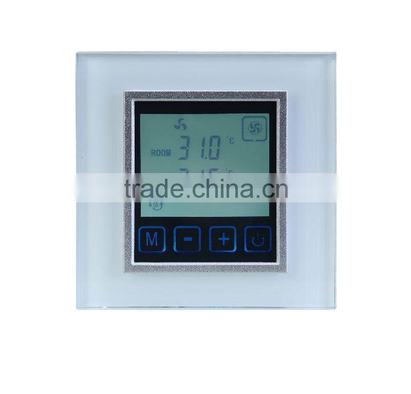 LCD Touch Screen Fan Coil Unit Thermostat