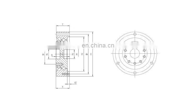 XRD20-70-CSD cross roller bearing reducer bearing gear box bearing CSD-20-2UH