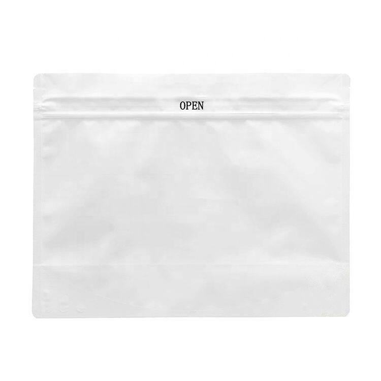 Black Matte Stand Up Smell Proof Double Zipper Lock GRIP N RIP Pharmacy Dispensary Exit Child Resistant Mylar Bag For Shopping