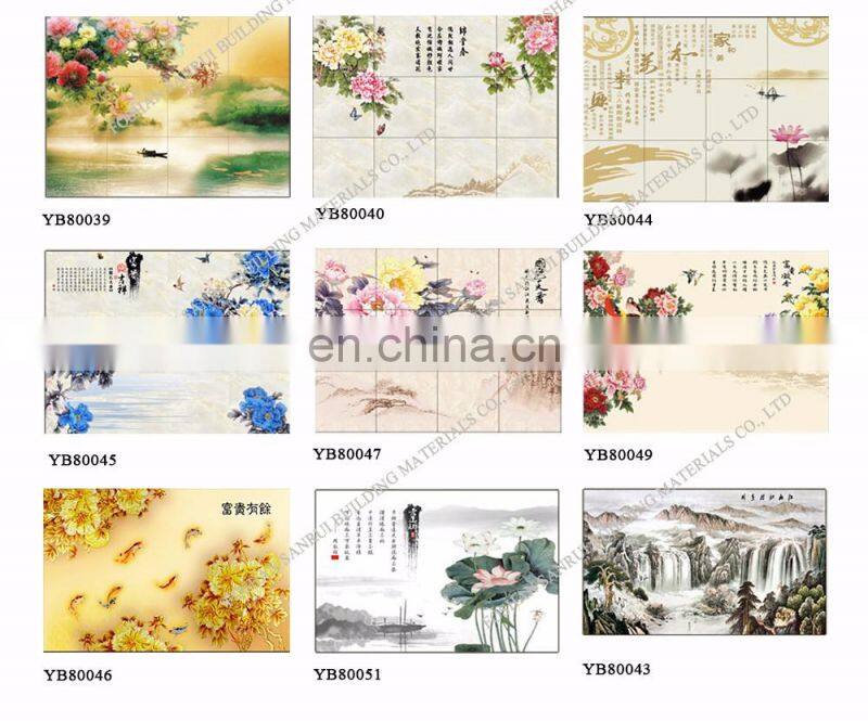 Chinese style decorative wall tile scenery design 3d ceramic tiles