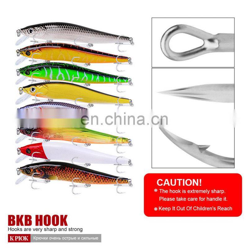 Lure industrial printing bait e-commerce fishing gear wholesale12cm/14gWith gift accessories e black minnow