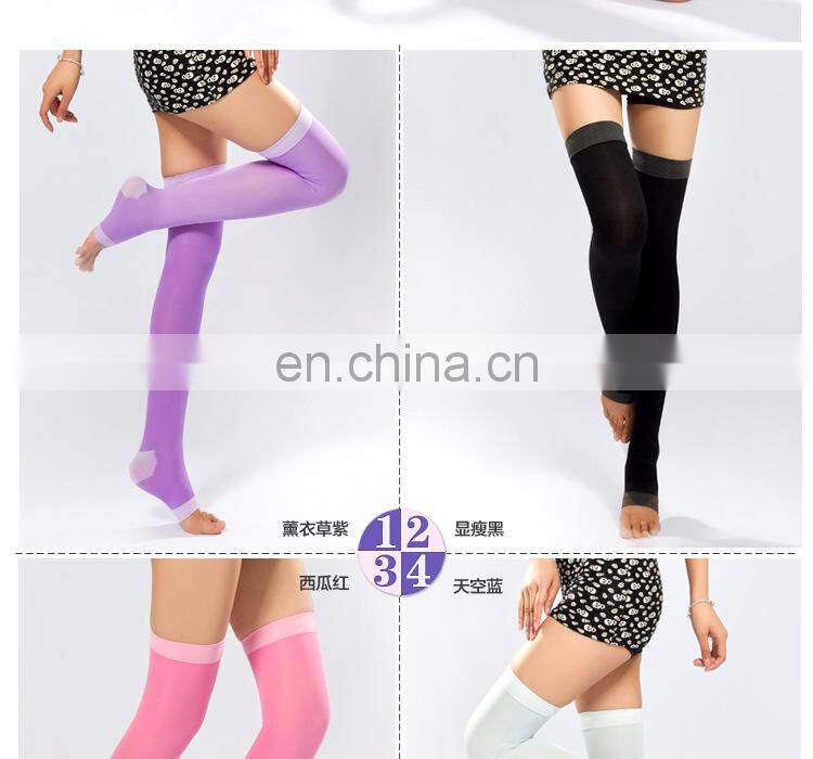 Wholesale compression socks half leg stockings 480d sleeping socks plastic air-conditioned thin leg stockings